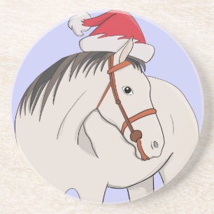 Posavasos Feliz caballo navideño