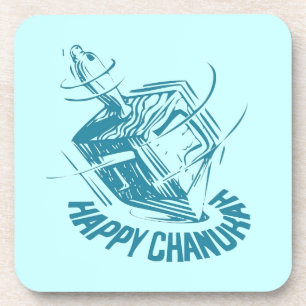 Posavasos Feliz Chanukah Dreidel