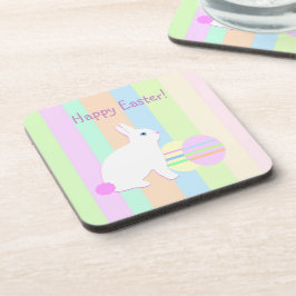 Posavasos Feliz Conejo de Pascua y Huevos