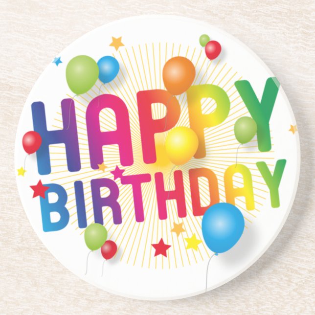 Posavasos Feliz cumpleaños (Frente)