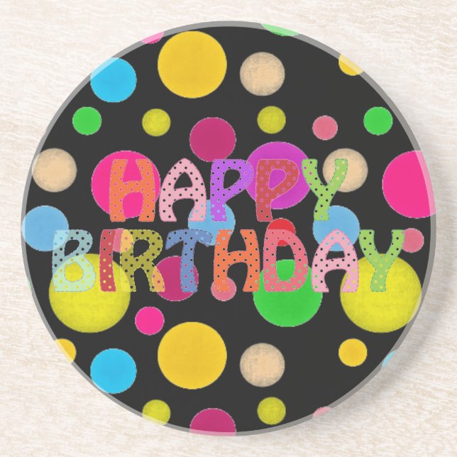 Posavasos Feliz cumpleaños (Frente)