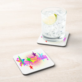POSAVASOS " FELIZ CUMPLEAÑOS " ESTRELLAS