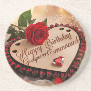 Posavasos Feliz cumpleaños Godspower Emmanuel Card