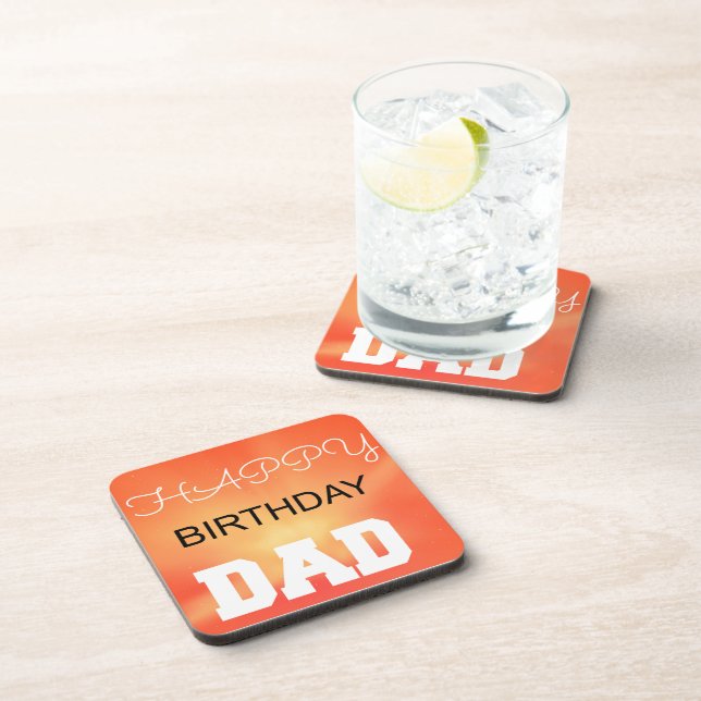 Posavasos Feliz cumpleaños papá (Lado Derecho)