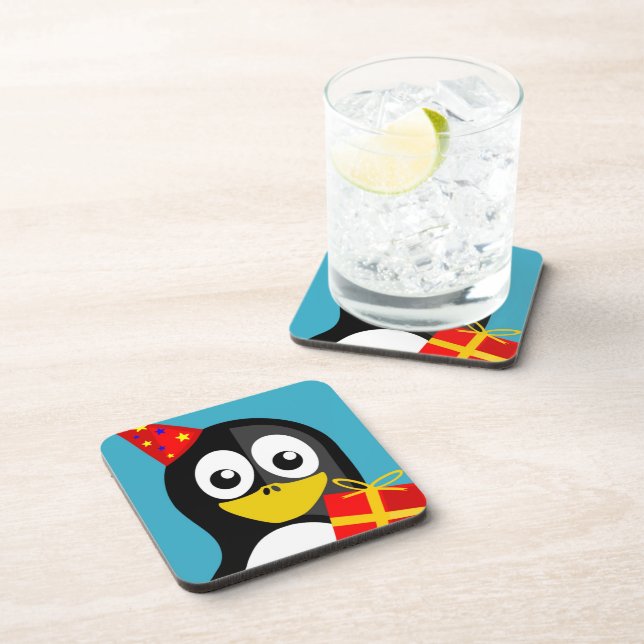 POSAVASOS "FELIZ CUMPLEAÑOS" PENGUIN (Lado Derecho)