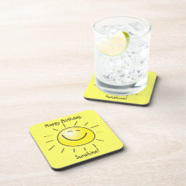 Posavasos ¡Feliz cumpleaños, sol!