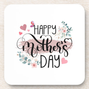 Posavasos Feliz Día de la Madre 2025 Floral Lindo para Mujer