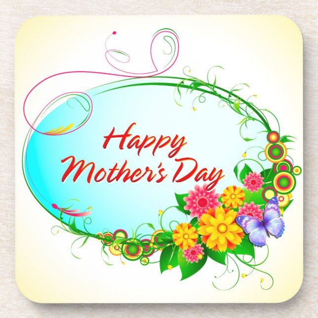 Posavasos Feliz Día de la Madre, 6 Pascua (Frente)