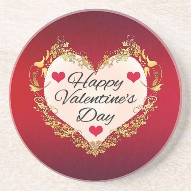 Posavasos ¡Feliz Día de San Valentín! (Frente)