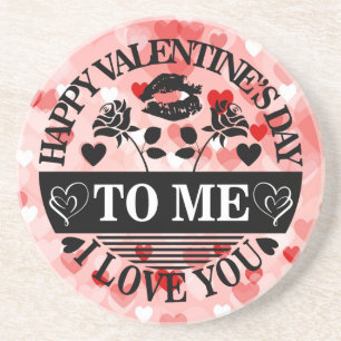 Posavasos Feliz día de San Valentín para mí te amo-58771
