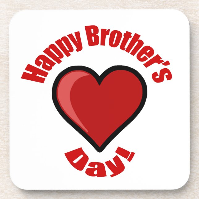 Posavasos ¡Feliz Día del Hermano! (Frente)