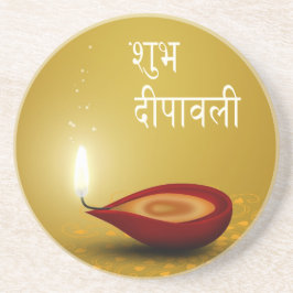 Posavasos Feliz Diwali Diya - Pascua arenisca