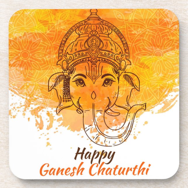 Posavasos Feliz Ganesh Chaturthi (Frente)