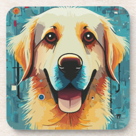 Posavasos Feliz Golden Retriever