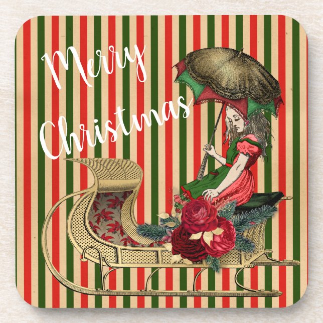 Posavasos Feliz Navidad Alice (Frente)