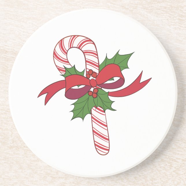 Posavasos Feliz Navidad Candy Cane (Frente)