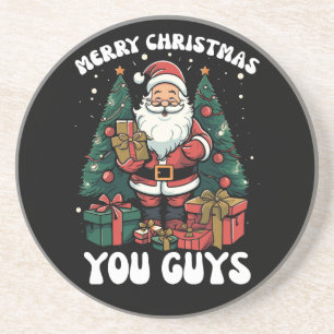 Posavasos Feliz Navidad Chicos Santa Claus