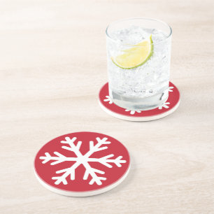 Posavasos Feliz Navidad Copo de Nieve Fiesta Invierno