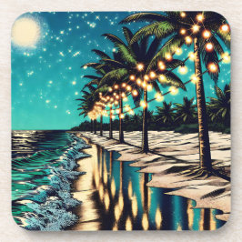 Posavasos Feliz Navidad de los pájaros de nieve de los Estad