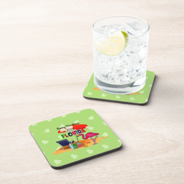 Posavasos Feliz Navidad desde Florida (Lado Derecho)