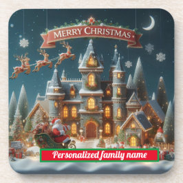 Posavasos Feliz Navidad Duras brasas plásticas