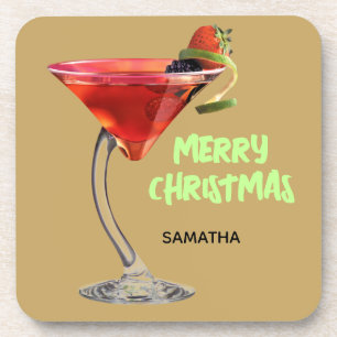 Posavasos Feliz Navidad Duras brasas plásticas