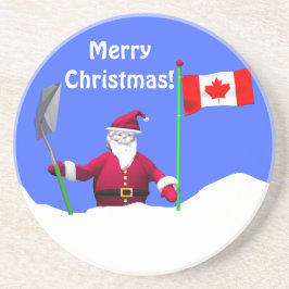 Posavasos Feliz Navidad en Canadá