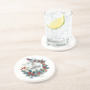 Posavasos Feliz Navidad-Frutas Rojas & Camachuelo