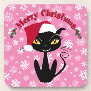 Posavasos Feliz Navidad Gato Kitty