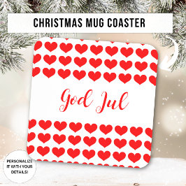 Posavasos Feliz Navidad regalo de Navidad escandinavo para a