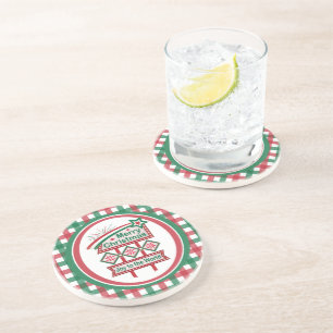 Posavasos Feliz Navidad Retro Marquee - Alegría al mundo