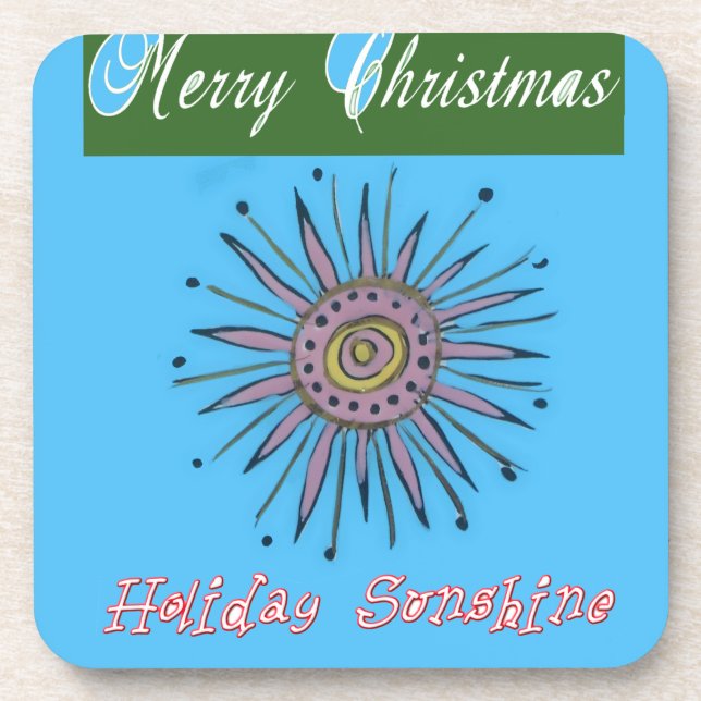 Posavasos Feliz Navidad Sunshine Holiday.png (Frente)