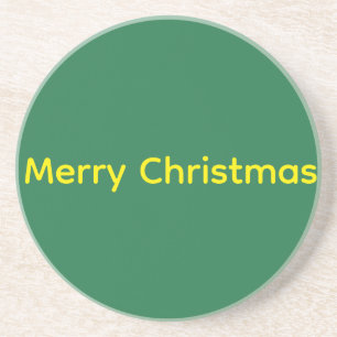 Posavasos Feliz Navidad Verde