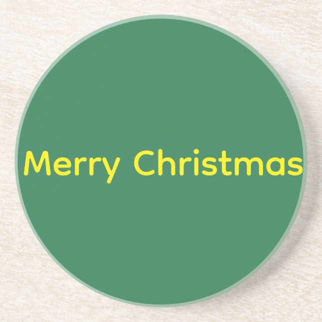 Posavasos Feliz Navidad Verde (Frente)