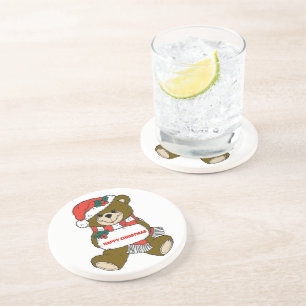 Posavasos Feliz oso Navidad