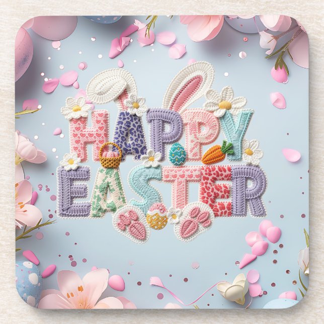 Posavasos Feliz Pascua  (Frente)