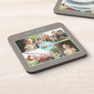 Posavasos Feliz Pascua quiere plástico duro