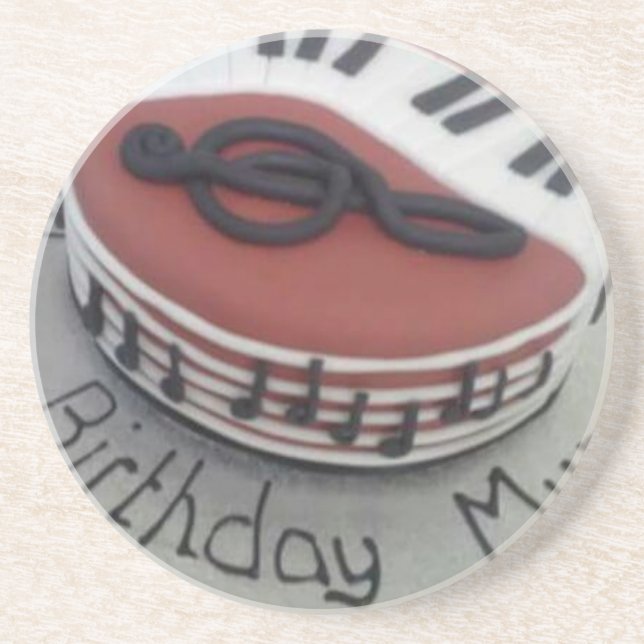 Posavasos Feliz pastel de mamá de cumpleaños (Frente)