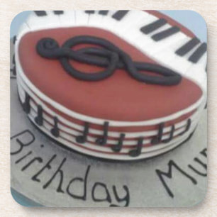 Posavasos Feliz pastel de mamá de cumpleaños