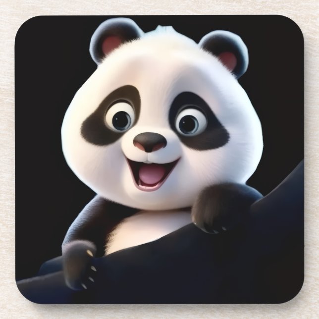 Posavasos Feliz Pequeño Panda (Frente)