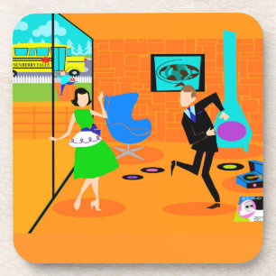 Posavasos Feliz Retro Padres Cork Coasters