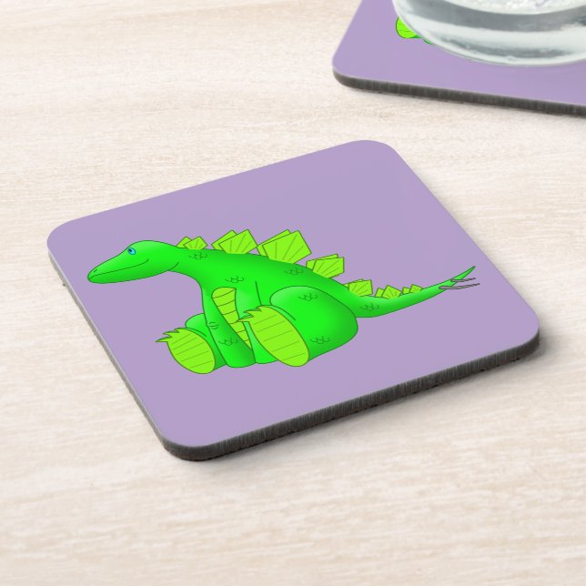 Posavasos Feliz Stegosaurus - (Lado Izquierdo)