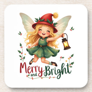 Posavasos Feliz y brillante, Feliz Navidad