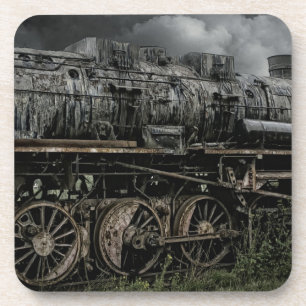 Posavasos ferrocarril locomotor del carril del tren del