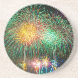 Posavasos Festival de Japón con fuegos artificiales