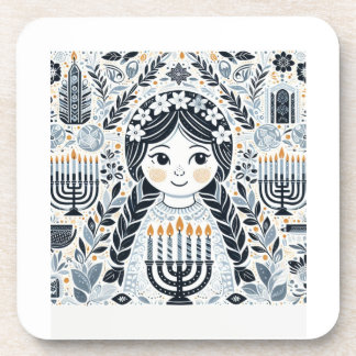 Posavasos Festival de las Luces: Stickers de Hanukkah Sameac