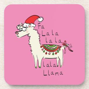 Posavasos Festividad de los Navidades de Llama Cute