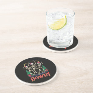 Posavasos Festividad de Navidades divertidos de Howdy Dancin