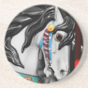 Posavasos Fiery Carousel Horse Coaster