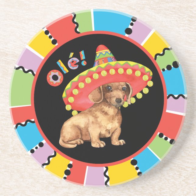 Posavasos Fiesta Dachshund (Frente)